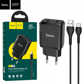    Hoco N7 2USB 2.1A Type-C black 5