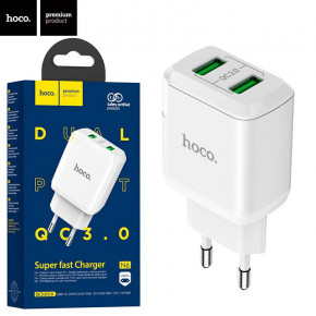    Hoco N6 QC3.0 2USB 3.0A white 5