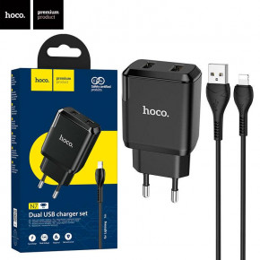    Hoco N7 2USB 2.1A Lightning black 5