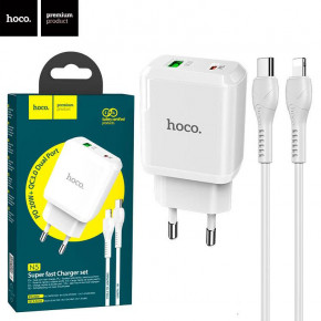    Hoco N5 PD 20W QC3.0 1USB 3.0A Type-C - Lightning white 5