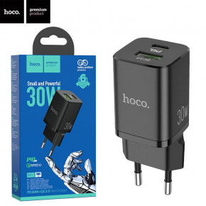    Hoco N13 PD30W QC3.0 1USB 3A black 5