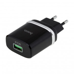    Hoco C12Q Smart QC3.0 charger Black (6931474716255) 3