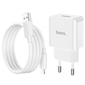    Hoco C106A charger set(iP) White (6931474783899) 7