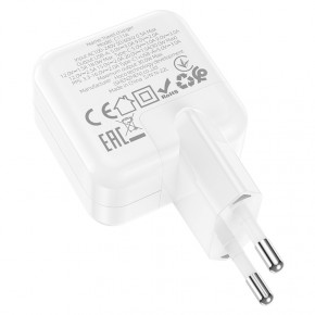    Hoco C111A charger set(C to iP) White (6931474790873) 4