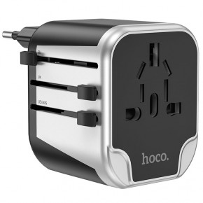  Hoco AC5 Level 2USB+Socket Black 9