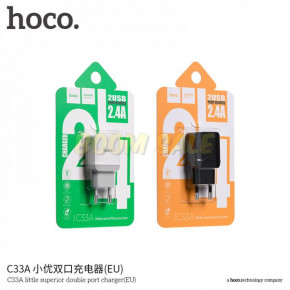   Hoco C33A 2 USB 2.4A White