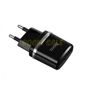   Hoco C12 + Lightning  2 USB 2.4A Black 5