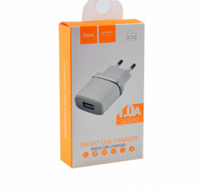  Hoco C11 Smart 1USB/1A White 3