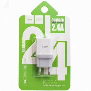    Hoco C22A USB Charger 2.4A  3