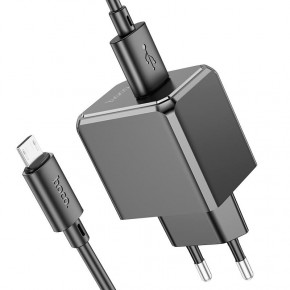  Hoco CS11A (1USB) + MicroUSB Black