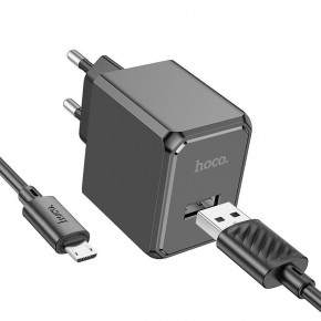  Hoco CS11A (1USB) + MicroUSB Black 3