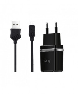    HOCO C12 2USB 2.4A +  Micro Usb Black 3