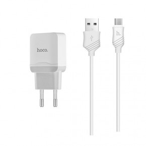    Hoco C22A + Micro USB Cable(1USB 2.4) White 3