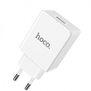    Hoco C34A Platinum intelligent Quick Charge 3.0 (1USB, 2.4A) White