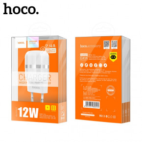  Hoco C41A Wisdom (EU) (2USB, 2.4A) White 4