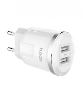  Hoco C38A Thunder (EU) (2USB, 2.4A) White 4