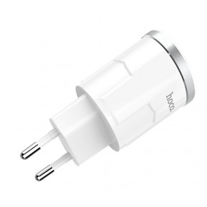    Hoco C37A Thunder c  Lightning (1USB, 2.4A) White 5