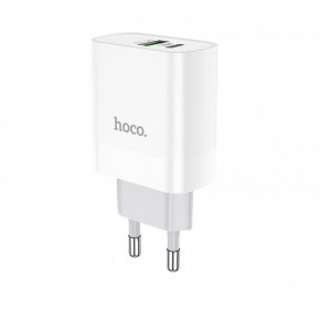    Hoco C80A Rapido PD+QC3.0 charger White