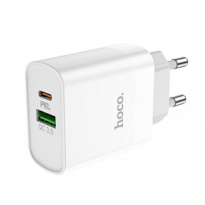    Hoco C80A Rapido PD+QC3.0 charger White 3