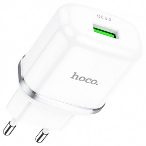    Hoco N3 Special single port (1USB, QC3.0) White