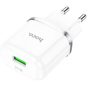    Hoco N3 Special single port (1USB, QC3.0) White 5