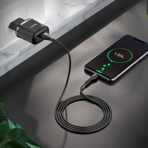    Hoco N3 (   MicroUSB) 1USB, QC3.0 Black 4