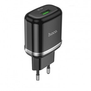    Hoco N3 (   MicroUSB) 1USB, QC3.0 Black 6