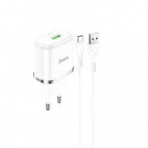    Hoco N3 (   Type-C) 1USB, QC3.0 White