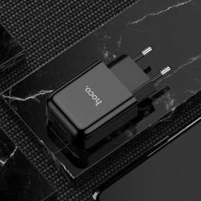    Hoco N2 Vigour single port charger (1USB, 2,1A) Black 4