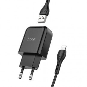    Hoco N2 (   Lightning,  iPhone) 1USB, 2,1A Black