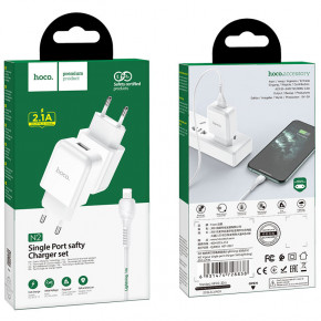    Hoco N2 (   Lightning,  iPhone) 1USB, 2,1A White 6