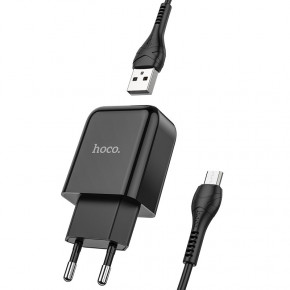    Hoco N2 (   MicroUSB) 1USB, 2,1A Black