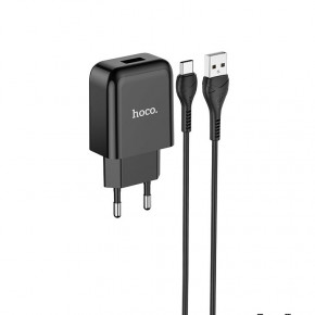    Hoco N2 (   Type-C) 1USB, 2,1A Black 3