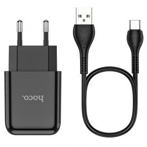    Hoco N2 (   Type-C) 1USB, 2,1A Black 4