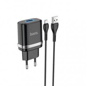    Hoco N1 (   MicroUSB) 1USB, 2,4A Black 4