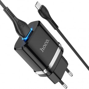    Hoco N1 (   MicroUSB) 1USB, 2,4A Black 5