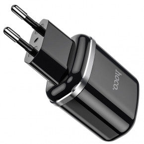    Hoco N4 Aspiring dual port charger (2USB, 2,4A) Black 3