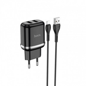    Hoco N4 (   Lightning,  iPhone) 2USB, 2,4A Black