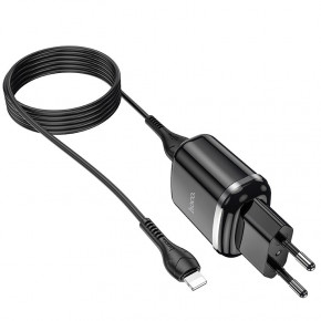    Hoco N4 (   Lightning,  iPhone) 2USB, 2,4A Black 3