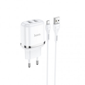    Hoco N4 (   Lightning,  iPhone) 2USB, 2,4A White