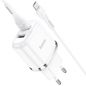    Hoco N4 (   Lightning,  iPhone) 2USB, 2,4A White 4