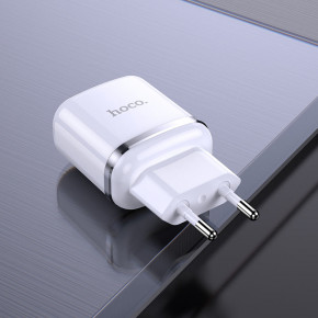    Hoco N4 (   Lightning,  iPhone) 2USB, 2,4A White 6