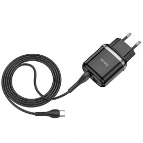    Hoco N4 (   Type-C) 2USB, 2,4A Black