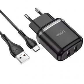    Hoco N4 (   Type-C) 2USB, 2,4A Black 3