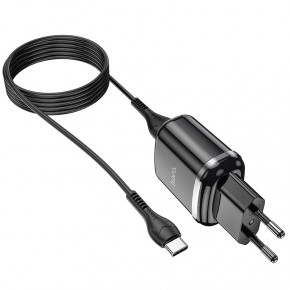    Hoco N4 (   Type-C) 2USB, 2,4A Black 4