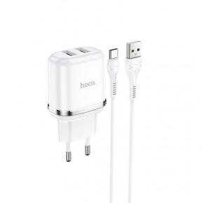    Hoco N4 (   Type-C) 2USB, 2,4A White