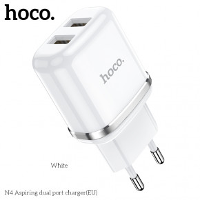   Hoco N4 2USB White (25208)