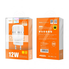  Hoco C41A Wisdom (EU) (2USB, 2.4A) White 4