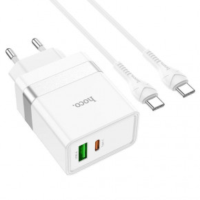    hoco N21 Pro Tourer PD30W + Cable (Type-C to Lightning) White (hoco N21 Pro Tourer + Cable (Lightning))