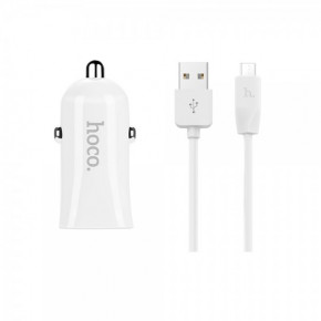   Hoco Z12 Elite + Micro  2 USB 2.4A White (BS-000056750)